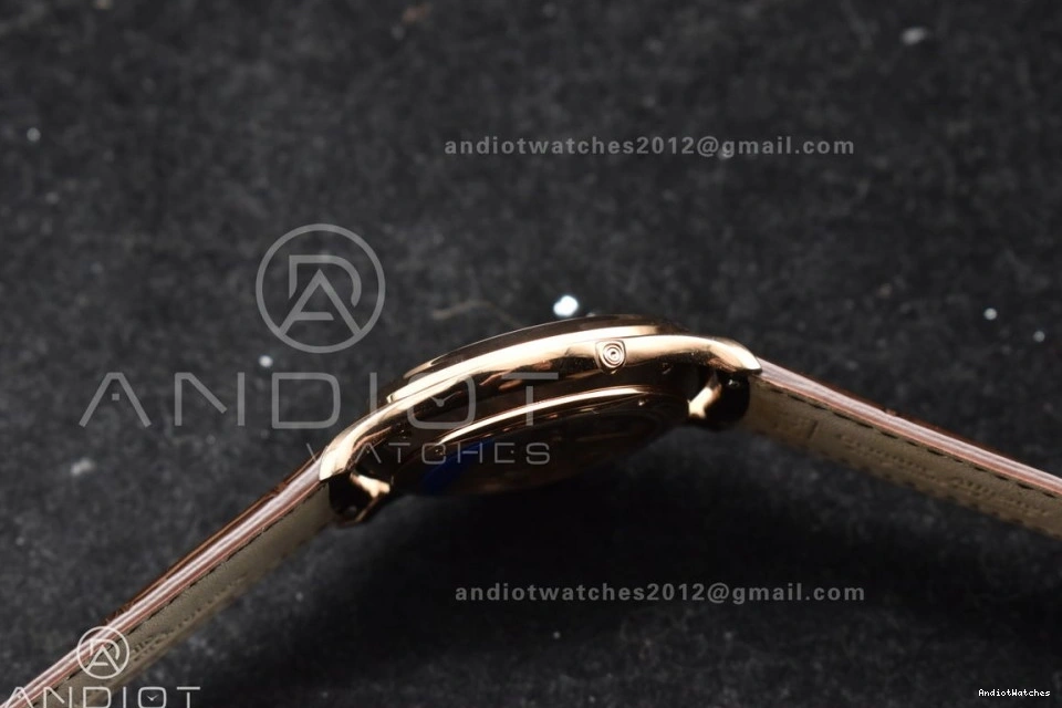 1:1 FreshLook Brown RG SA925 Super 908 Strap Thin Ultra on Edition APSF Clone Moon White Leather Best Dial Master 0131